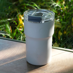 Vacuum Insulated Coffee Mug with Slider Lid