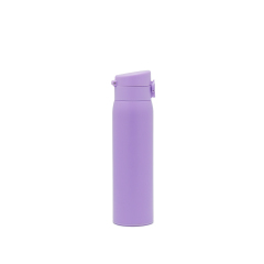 Vacuum Insulated Double Wall Stainless Steel Water Bottle with A Lock Button Lid