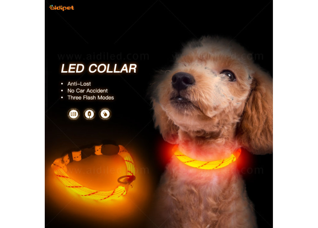 Надежное колье с подсветкой RGB для домашних животных - отличный подарок для домашних животных