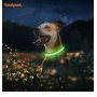 Wave Pattern Led Light Rechargeable Nylon Dog Collar LED Shining Dog Collar C12