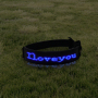 Led Programmable with Screen Display APP Control Anri-lost Led Dog Collar Magic Screen Fashion C24P
