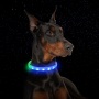 Cool Light UP RGB LED Multi-color Light Pet Collar Custom Size Flashing Glowing In Dark C6