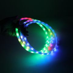 LED Dog Seven-color changing collar with water flow function CTY-A5 