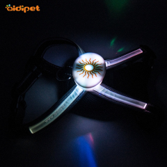 Harnais pour chien souple et rembourré à LED RVB H7
