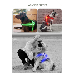 Reflective LED Dog Harness H7P