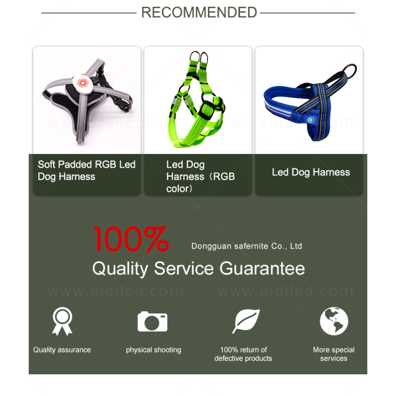 Reflective LED Dog Harness H7P
