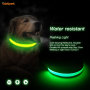 Rechargeable Led Dog Collar Hot Sell Flashing Reflective Pet Dog Collar Light USB Charging Wholesale Led Collar