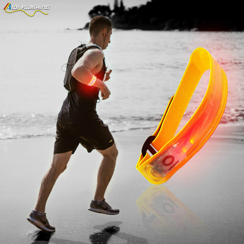 China Made Light Led Arm Band Safety for Night Jogging Walking Running Reflective Led Arm Bands
