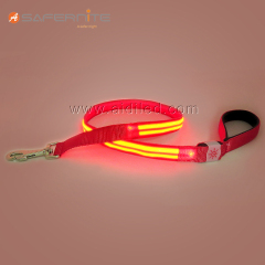 Led Dog Leash Bright at Night Clignotant Light up Dog Laisses et colliers pour Pet Dog Night Safety