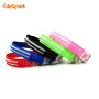 Wholesale  Battery Flashing Led Pet Collar Dual Optical Fibers Adjustable Thick Dog Collars C15 Rechargeable USB Led Collar