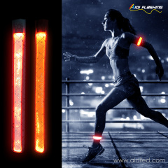 Faixa de tapa led reflexiva para promoção de atividade esportiva iluminar faixa de braço de tapa brilho