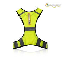 Safety Vest Led Reflective Vest Hot Sale Mesh Safety Running Vest Dengan Lampu LED Yang Dapat Dilepas
