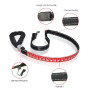 Hollow Printing Led Light Dog Leash Flashing PU Dog Leash Leather Luminous glow up dog Led Leash