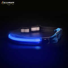 حزمة مراوح رياضية مع حقيبة خصر LED USB قابلة لإعادة الشحن مقاومة للماء وحقيبة خصر للركض