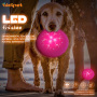 Flashing Led Dog Flying Disc Interactive Dog Toys NIght And Daylight Christmas Dog Flashing Toy