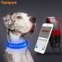 AIDI clignotant dent bleue Led collier de chien USB Rechargeable APP contrôle bricolage SMS collier Led pour chiens
