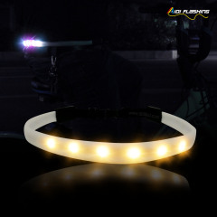 Lumière LED ceinture élastique nuit Jogging cyclisme marche Silicone USB ceinture de sécurité lumineuse