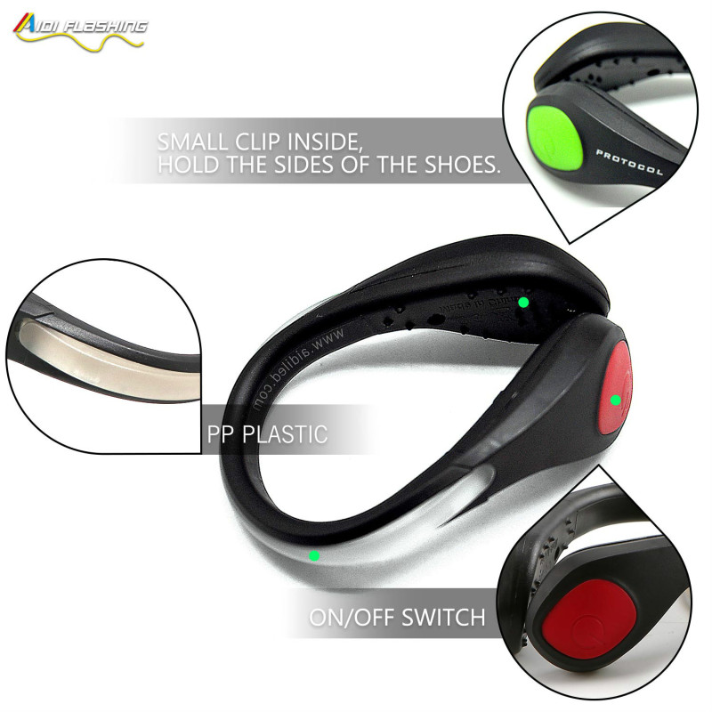 Promote SalesSport Safety Led Shoe Clip Light for Day Night Running Lightweight Shoe Clip Light Accessory