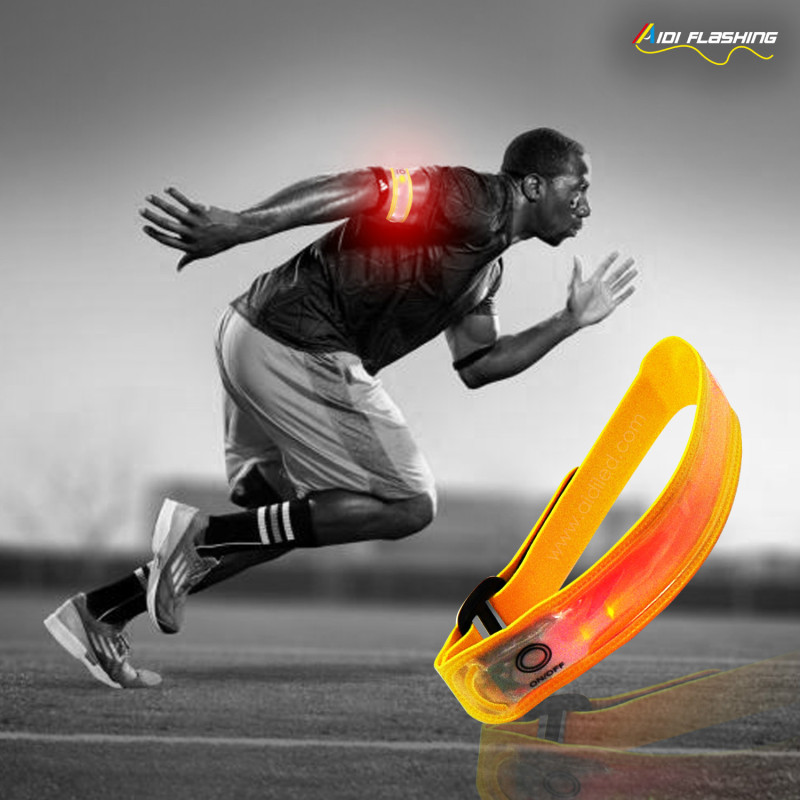 High Quality Led Sport Armband Spandex Tennis Running Jogging Night Sports Light up Armband