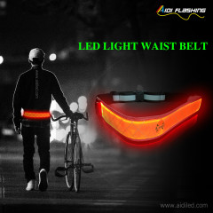 Cinturón de cintura con carga USB Señoras Hombres Cinturón de cintura unisex con luz LED Seguridad nocturna luminosa