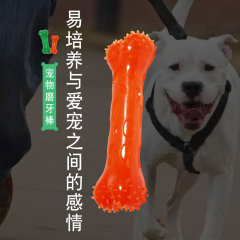 Brinquedo de amor osso de cachorro para limpeza de escova de dentes de cachorro brinquedo de mastigar ECO material tpr brinquedos de osso para diversão
