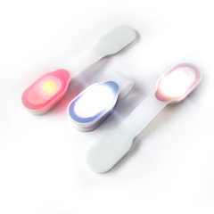 Портативный Hands Free Силиконовый светодиодный зажим Маленький фонарик Магнитный зажим на бегущем свете для ночной безопасности