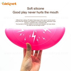 Pet Training Soft Toy Flying Disc Hond Fetch voor Fun Siliconen Hond Speelgoed Kerst Led Knipperende Hond Flying Disc
