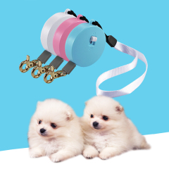 Kleine Hundeleine für Mini-Hunde, tragbare Welpenhalsband-Leine, Set, Tasche, leichte, einziehbare Haustierleine für Teddy