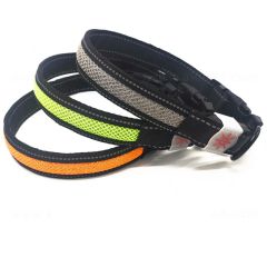 Reflektierendes Mesh-Nylonhalsband, LED-Hundehalsband, Hersteller, Großhandel, kleine Hundehalsbänder, wiederaufladbar über USB