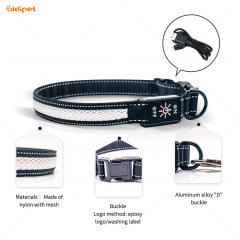 Witte USB-batterij met grote capaciteit Knipperende halsbanden Lichtgevende RGB Pet Dog Cat Collar met modieus ontwerp