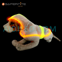 Imperméable pour chien lumineux personnalisé pour une grande quantité d'imperméables lumineux pour chien pour la sécurité nocturne