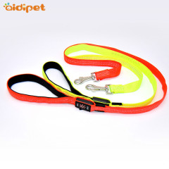 Clignotant LED Pet Dog Leash USB Charge LED Lights Dog Leash Lead avec coutures réfléchissantes