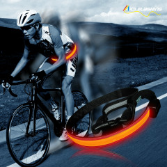 AIDI-S13 haute sécurité LED ceinture de course sécurité nocturne Jogging lumineux marche ceinture réfléchissante USB charge