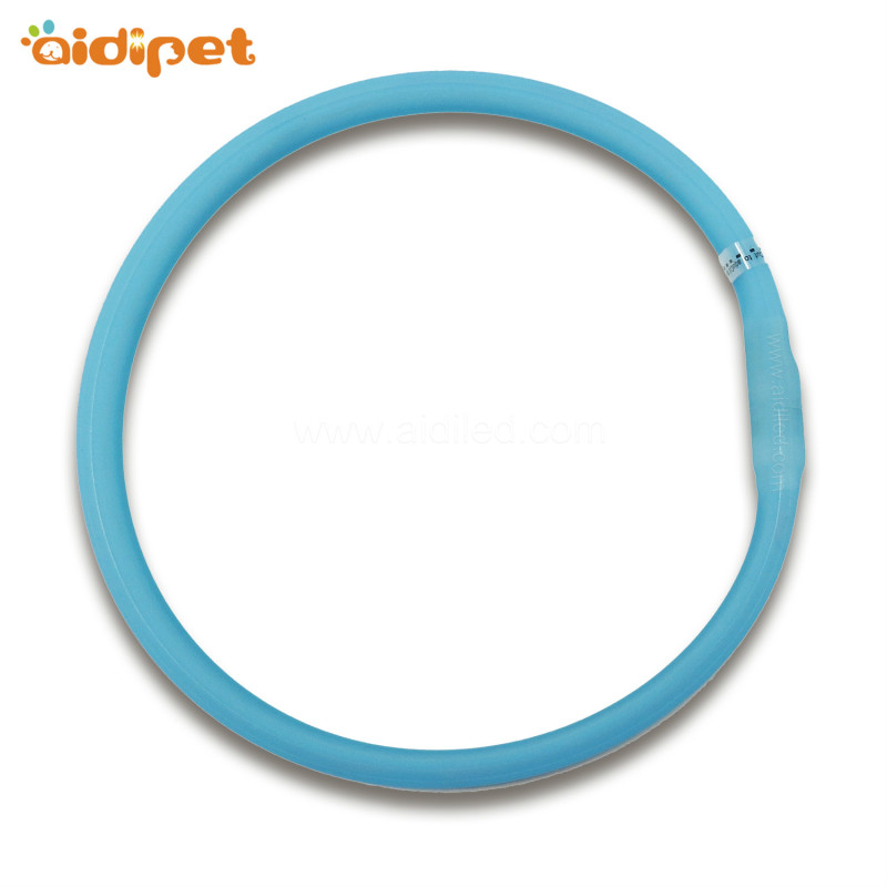 Led Dog Collar Waterproof 2021 Trending Products Light up Silicone Dog Collar USB Charging Flashing Dog Necklace