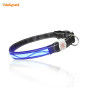 aidiflashing Pet Supplier Custom Logo LED Dog Collar Nylon Luminous Pet Dog Collars