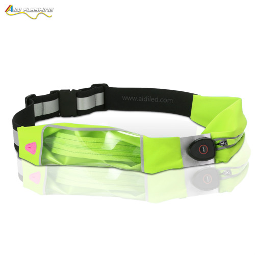 2022 Waist Bags Women Men Fanny Pack Led Waist Bag with Light USB Rechargeable Double Bags Fanny Pack