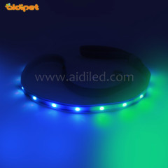 Helle USB-Lade-RGB-beleuchtete Hundeleine Mehrfarbige LED-Haustierleine mit über 10 Blinkmodi