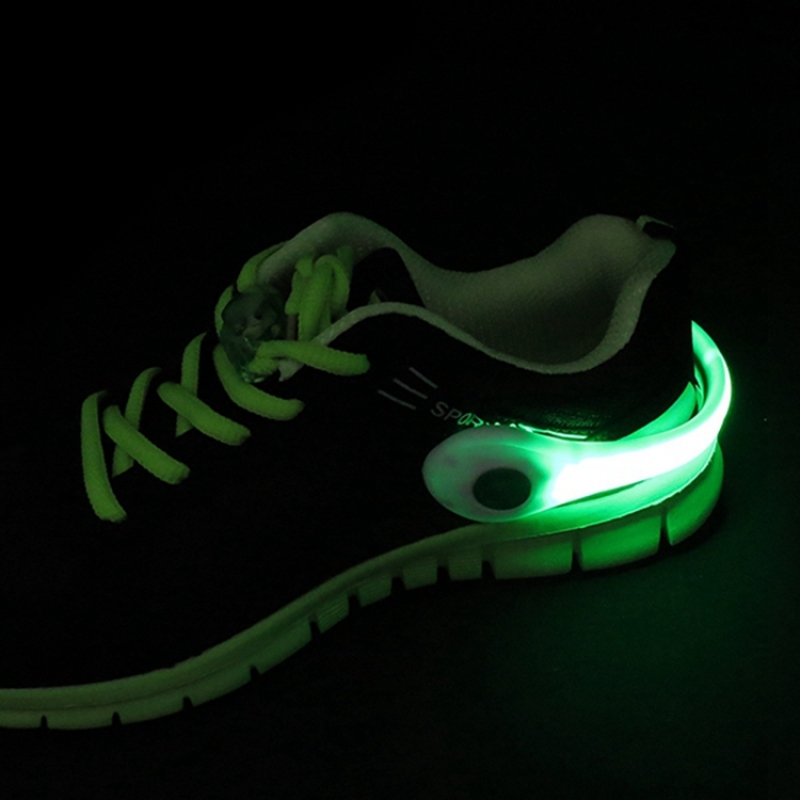 Night Sport Jogging Running Shoe Clip with CR2032 Battery Flashing Light up Shoe Clip