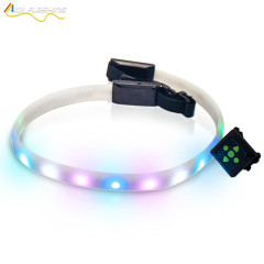 Led intermitente Light up Cinturón de cintura RGB Led Light Luminous Sport Running Belt para seguridad nocturna