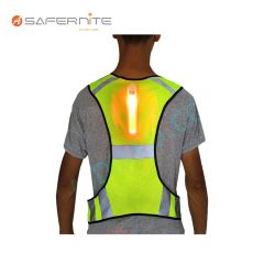 Led Safety Vest dengan Garis Reflektif Dilepas Led Safety Vest untuk Pria