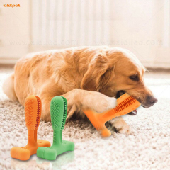 Prix ​​bon marché de bonne qualité en caoutchouc naturel chien jouet à mâcher chien jouet à mâcher brosse à dents