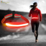Riñonera deportiva Led resistente al agua, riñonera con luz de carga USB, riñonera para correr que brilla en la oscuridad