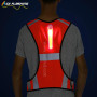 Chaleco de seguridad de nailon de malla reflectante para trabajo deportivo de emergencia Chaleco de seguridad con luz LED