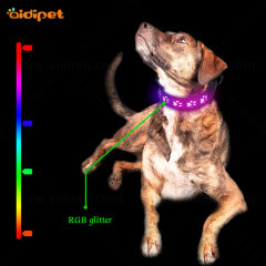 RGB Led Dog Collar Multicolor Led Light Recargable Luminoso Brillando en Dark Pet Dog Collar