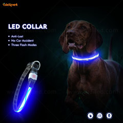 aidiflashing Pet Supplier Logo personnalisé Collier de chien LED Colliers de chien lumineux en nylon