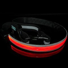 USB-LED wiederaufladbare leuchtende verstellbare reflektierende Outdoor-Laufen Radfahren Sport Sicherheits-Blinklicht-Gürtel