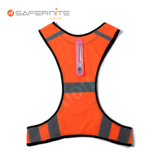 Led Safety Vest with Reflective Stripe Detachable Led Safety Vest for Man