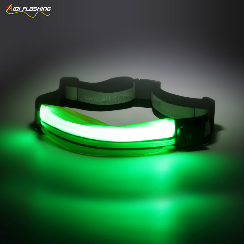 LED Light Up Sports Running Led Fanny Packs Custom Logo Outdoor Led Waist Bags Unisex