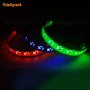 Led Dog Collar Lights Hollow Pattern PU Leather Wholesale Christmas  USB Rechargeable Flashing Dog Collar