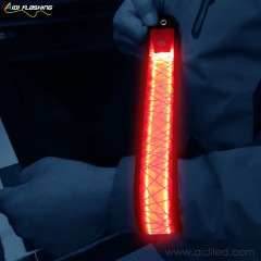 Faixa de tapa promoção faixa de braço led luz intermitente esporte noturno reflexiva faixa de tapa luminosa